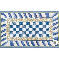 Truly Royal Check 3' x 5' Washable Rug