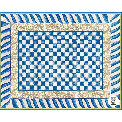 Truly Royal Check 8' x 10' Washable Rug