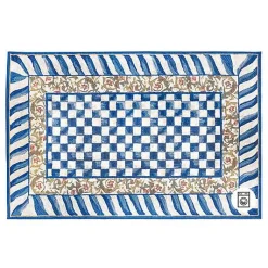 Truly Royal Check 5' x 7'6 Washable Rug