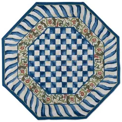 Truly Royal Check Rug - 6' Octagon Rug