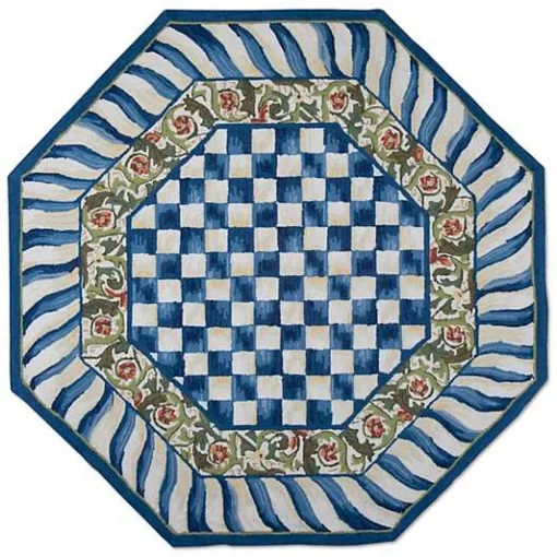 Truly Royal Check Rug - 6' Octagon Rug