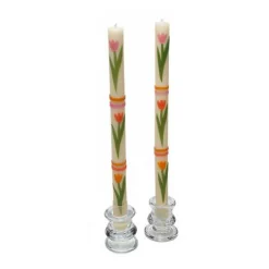 Tulip Dinner Candles, Set of 2
