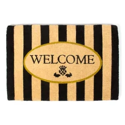 Welcome Awning Stripe Entrance Mat