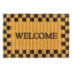 Welcome Checked Entrance Mat