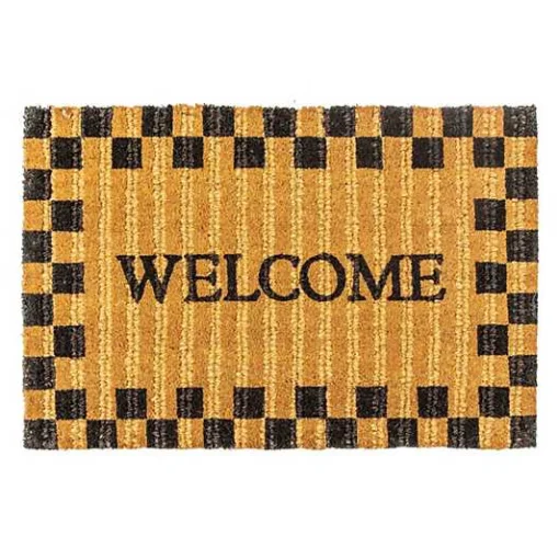 Welcome Checked Entrance Mat