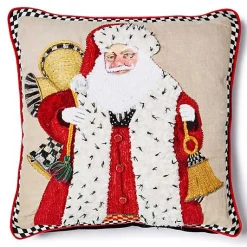Westminster Santa Embellished Throw Pillow