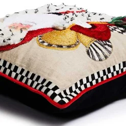Westminster Santa Embellished Throw Pillow