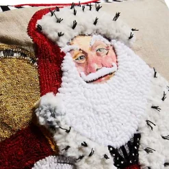 Westminster Santa Embellished Throw Pillow