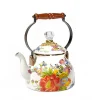 White Flower Market 2 Quart Tea Kettle