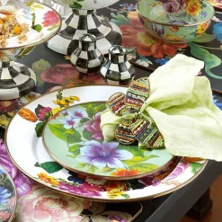 White Flower Market Charger/Plate