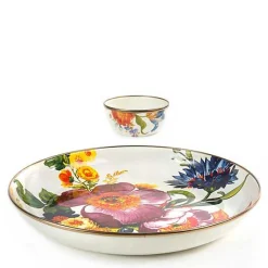 White Flower Market Chip  Dip Set