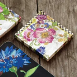 White Flower Market Cocktail Paper Napkins