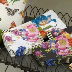 White Flower Market Cocktail Paper Napkins