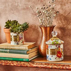 White Flower Market Demi Canister