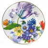 White Flower Market Dinner Plate