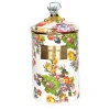 White Flower Market Large Canister
