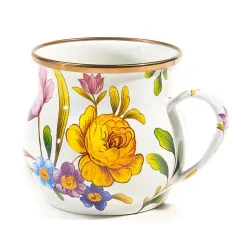 White Flower Market Mug