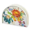 White Flower Market Napkin Holder