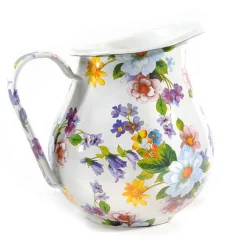White Flower Market Pitcher