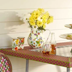 White Flower Market Pitcher