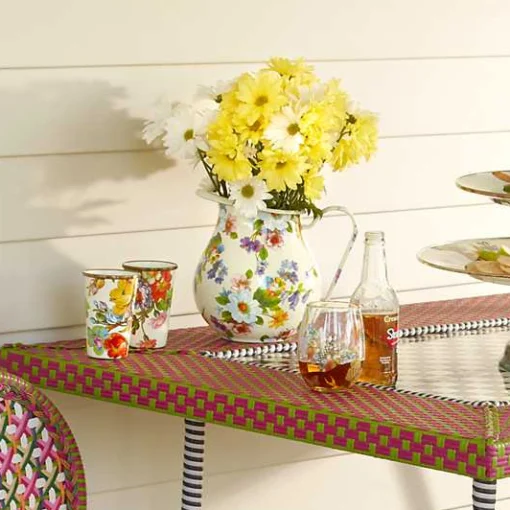 White Flower Market Pitcher