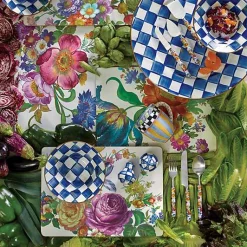 White Flower Market Placemats, Set of 4
