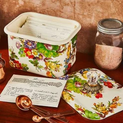 White Flower Market Recipe Box