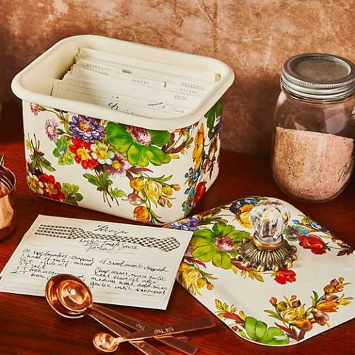 White Flower Market Recipe Box