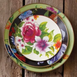 White Flower Market Salad/Dessert Plate