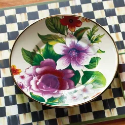 White Flower Market Salad/Dessert Plate