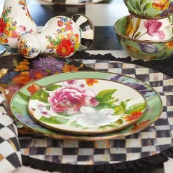 White Flower Market Salad/Dessert Plate