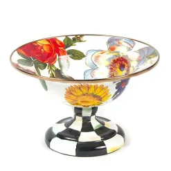White Flower Market Small Compote