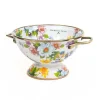 White Flower Market Small Colander