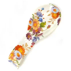 White Flower Market Spoon Rest