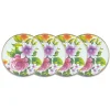 White Flower Market White Salad Plates, Set of 4