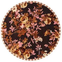 Wild Rose Floral 6' Round Rug