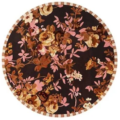 Wild Rose Floral 6' Round Rug