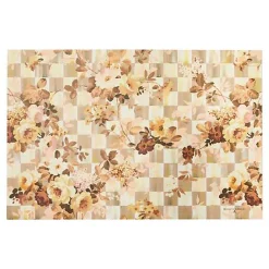 Wild Rose Floral Check 2' x 3' Floor Mat