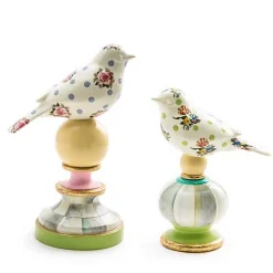 Wildflowers Bird Topiaries - Set of 2