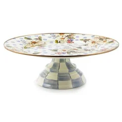 Wildflowers Blue Large Pedestal Platter