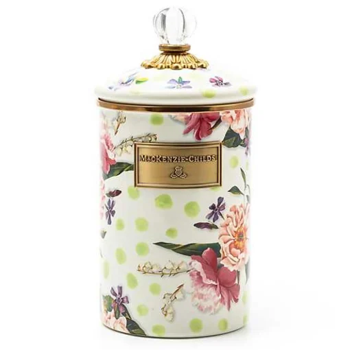 Wildflowers Green Large Canister
