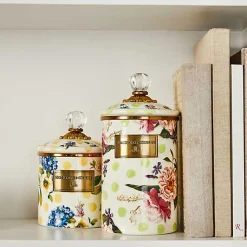 Wildflowers Green Large Canister
