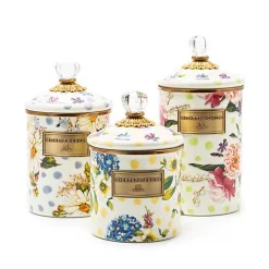 Wildflowers Green Large Canister