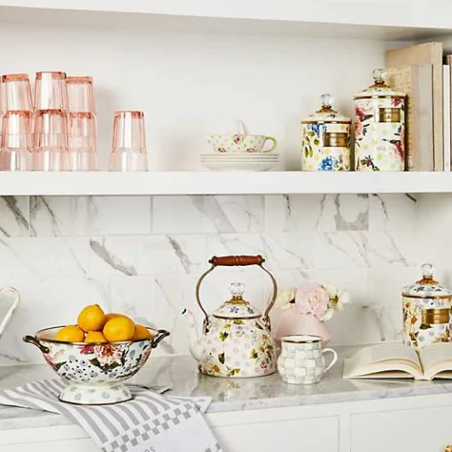 Wildflowers Pink 2 Quart Tea Kettle