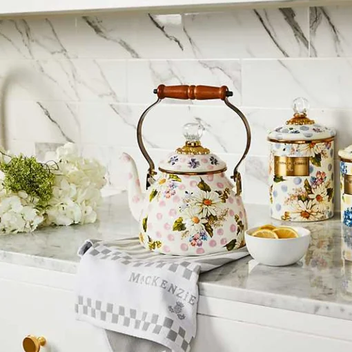 Wildflowers Pink 2 Quart Tea Kettle