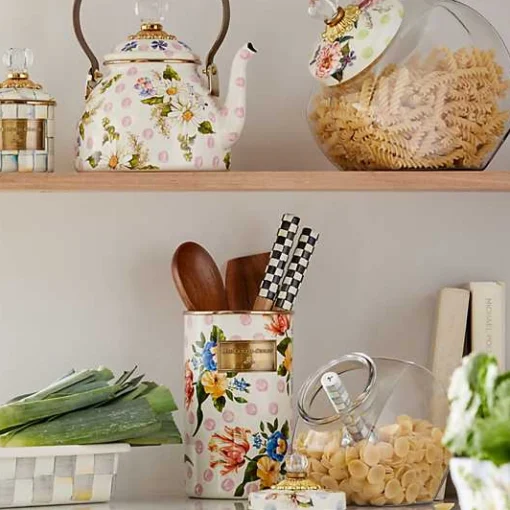 Wildflowers Pink Utensil Holder